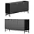 Halifax Black Sideboard Metal Legs 3D model small image 6