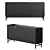 Halifax Black Sideboard Metal Legs 3D model small image 7