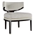 Elegant Frato Beirut Armchair 3D model small image 3