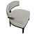 Elegant Frato Beirut Armchair 3D model small image 5