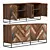 Sleek TS Glass Loft Komod 3D model small image 1
