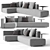 Roda Dandy Sofa Set 3D model small image 1