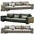Modern Turner 3-Seat Sofa Renderized 3D model small image 1