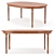 Elegant Modern Dining Table Set 3D model small image 4
