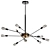 Contemporary Linear Chandelier 10 Light 3D model small image 1