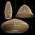 Rattan Pendant Light Trio 3D model small image 1