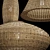 Rattan Pendant Light Trio 3D model small image 2