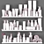 Chic Bathroom Accessories Set 3D model small image 4