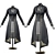 Vintage Gothic Dress 3D Model 3D model small image 4