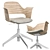 IKEA FJALLBERGET Conference Chair Oak 3D model small image 1