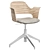 IKEA FJALLBERGET Conference Chair Oak 3D model small image 2