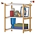  Modern Low Column Woody Shelf 3D model small image 1