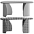 Elegant John Pomp Tidal Console 3D model small image 4