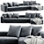 Modern Verzelloni Holden Corner Sofa 3D model small image 1