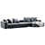 Modern Verzelloni Holden Corner Sofa 3D model small image 4