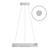 Glowing Brass Ring LED Chandelier 3D model small image 3