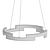 Glowing Brass Ring LED Chandelier 3D model small image 4