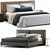 Modern Bed Model with Options 3D model small image 1