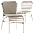 Stylish Lucy Dining Chair 3D model small image 2