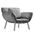 Contemporary Pil Bonaldo Armchair Style 3D model small image 7