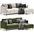 Contemporary Lomeo Corner Sofa 3D model small image 1