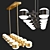 Elegant Aldo Chandelier 3D model small image 2
