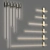 Virginia LED Brass Acrylic Lamp 3D model small image 2