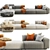 Vitra Soft Modular Platform Chaise 3D model small image 4