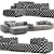 Vitra Soft Modular Platform Chaise 3D model small image 1