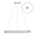 Segmented Brass LED Chandelier 3D model small image 3