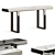 Elegant Marble Console Table 3D model small image 4