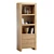 Contemporary Oak Bookcase with Storage 3D model small image 1