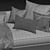 Sleek Brasilia Sofa: W395 x D98 x H85 3D model small image 3