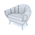 Luxury Leather Sofa Chair 3D model small image 4