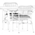 Modern Outdoor Dining Set: Lucy Chairs & BM1160 Table 3D model small image 5