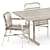 modern dining set, designer furniture 3D model small image 2