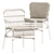 modern dining set, designer furniture 3D model small image 4