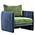 Stylish Miller Armchair With X-Factor 3D model small image 1