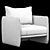 Stylish Miller Armchair With X-Factor 3D model small image 3