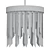 Silver Round Waldorf Chandelier 3D model small image 2