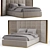 Elegant Opera Contemporary Bed Clarissa 3D model small image 1