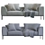 Modern Marelli Sofa: NYC Design 3D model small image 4