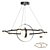 Modern LED Ring Chandelier Fixture 3D model small image 1