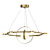 Modern LED Ring Chandelier Fixture 3D model small image 2
