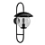 Versatile Outdoor Steel Sconce 3D model small image 1