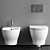 Speed Collection Wall-Hung Ceramic WC & Bidet 3D model small image 4