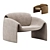 Luxury Modern Poliform Armchair 3D 3D model small image 1