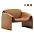 Luxury Modern Poliform Armchair 3D 3D model small image 7