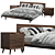 Asher Bed with Nightstands Set 3D model small image 1