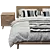 Asher Bed with Nightstands Set 3D model small image 3